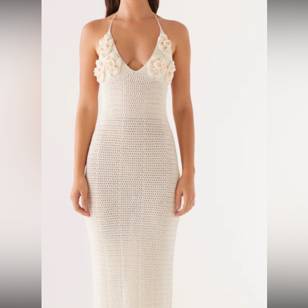 PEPPERMAYO Rose Crotchet Maxi Dress